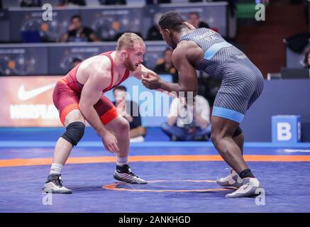 Rome, Italie. 17 Jan, 2020. kyle Snyder (usa) catégorie fs 97 kg pendant 1Â° Tournoi International de la série Classement - Jour3, lutte à Rome, Italie, le 17 janvier 2020 : Crédit Photo Agency indépendante/Alamy Live News Banque D'Images