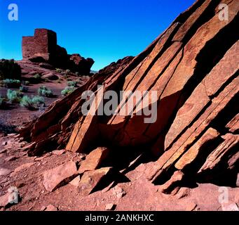 Anciens n° 2 Wupatki Monument N. Arizona, USA Banque D'Images