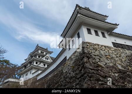 Gujo-Hachiman château dans la préfecture de Gifu, Japon. Banque D'Images