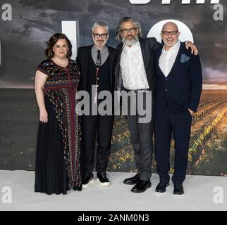 Londres, ANGLETERRE - 15 janvier : Kirsten Beyer, Alex Kurtzman, Michael Chabon et Akiva Goldsman assiste à la première européenne de Amazon Original 'tar T Banque D'Images