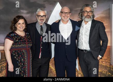 Londres, ANGLETERRE - 15 janvier : Kirsten Beyer, Alex Kurtzman, Michael Chabon et Akiva Goldsman assiste à la première européenne de Amazon Original 'tar T Banque D'Images