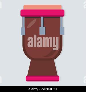 Instrument de musique timbal vector illustration isolé Illustration de Vecteur