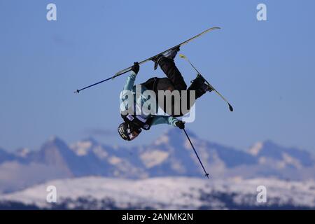 Alpe di Siusi, Italie. 17 Jan, 2020. Dans l'action. 17 Jan, 2020. Vincent Maharavo (FRA) en action. Photo : Pierre Teyssot/Espa-Images. Credit : csm/Alamy Live News Crédit : Cal Sport Media/Alamy Live News Banque D'Images