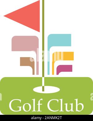 Signe vecteur résumé Golf Club Illustration de Vecteur