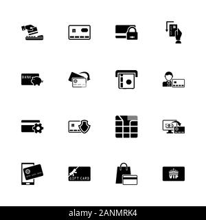 Les icônes de cartes - Étendre à n'importe quelle taille - Changement à n'importe quelle couleur. Télévision Vector Icons - Illustration noir sur fond blanc. Illustration de Vecteur