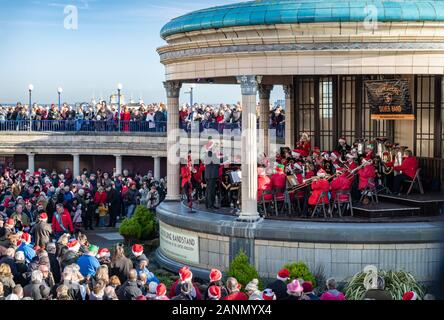 Concert de Noël 2019 Eastbourne Bandstand Banque D'Images