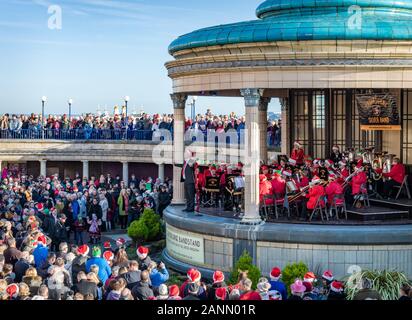 Concert de Noël 2019 Eastbourne Bandstand Banque D'Images