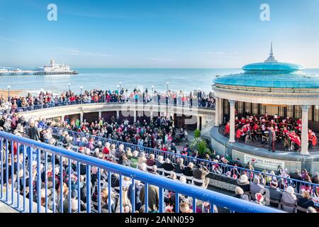 Concert de Noël 2019 Eastbourne Bandstand Banque D'Images