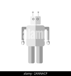 Télévision simple Icône robot - vector illustration. Graphique Icône robot Illustration de Vecteur