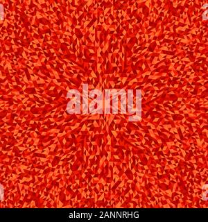 Résumé dynamique hypnotique couleur tuile ronde motif en mosaïque - fond circulaire polygonal design vectoriel à partir de formes géométriques Illustration de Vecteur