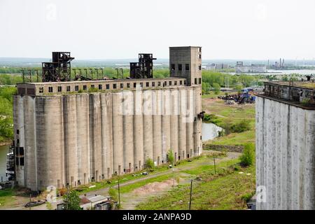 Silos à grains à Buffalo, New York Banque D'Images