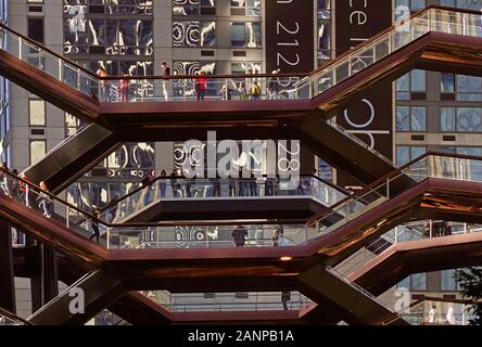 The Vessel Hudson yards Manhattan NYC Banque D'Images