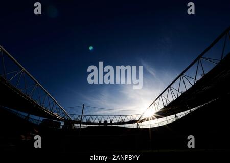 Londres, Angleterre - le 18 janvier 2020 : vue générale de la salle vu l'avant de l'2019-2020 Premier League match entre Arsenal FC et de Sheffield United FC à l'Emirates Stadium. Banque D'Images