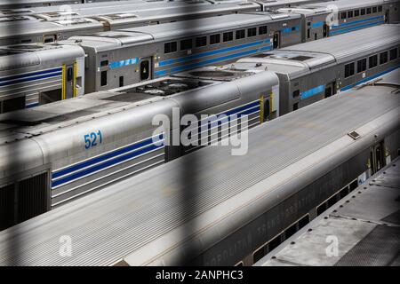 Dépôt De Métro De New York Banque D'Images