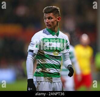 Firhill Stadium, Glasgow, Royaume-Uni. 18 janvier, 2020. Scottish Cup, contre Partick Thistle Celtic ; Patryk Klimala de Celtic fait ses débuts - usage éditorial : Action Crédit Plus Sport/Alamy Live News Banque D'Images