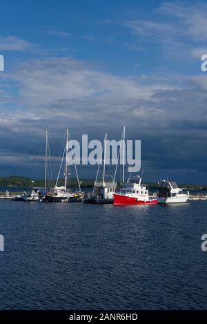 Lewisporte, l'île de Terre-Neuve, Canada. Lewisporte a un port en eau profonde et d'installations connexes qui servent de nombreuses collectivités de la région. Banque D'Images