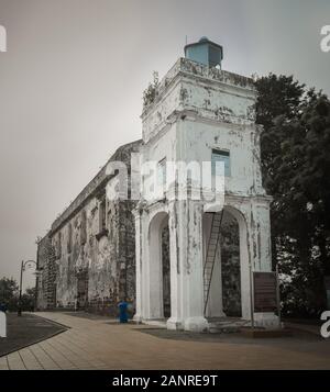 Église Saint-Paul au sommet de la colline Saint-Paul à Malaca, en Malaisie Banque D'Images