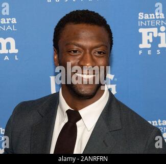 Santa Barbara, USA. 18 janvier, 2020. SANTA BARBARA, CALIFORNIE - 18 janvier : Aldis Hodge assiste à la présentation du prix virtuoses pendant le 35e Festival International du Film de Santa Barbara à Arlington Theater Le 18 janvier 2020 à Santa Barbara, en Californie. Photo : Natalie Thomson/imageSPACE Crédit : Imagespace/Alamy Live News Banque D'Images