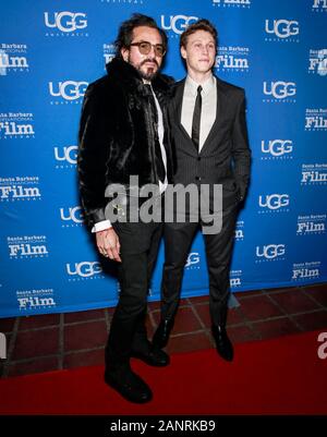 Santa Barbara, CA - Jan 18, 2020 : Roger Durling et George MacKay assister à la 35e édition annuelle de Santa Barbara International Film Festival - virtuoses, attribuer un Banque D'Images