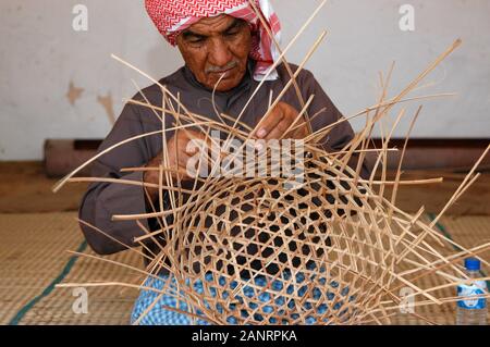 La vannerie, au Qatar. Banque D'Images