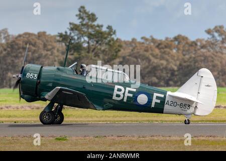 Commonwealth Aircraft Corporation CA-16 Wirraway VH-BFF un Australien conçu les appareils utilisés par la Royal Australian Air Force durant la Seconde Guerre mondiale Banque D'Images