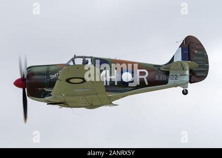 Ancien Royal Australian Air Force (RAAF) Commonwealth Aircraft Corporation CA-13 Boomerang avions VH-MHR. Banque D'Images