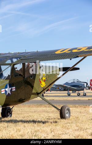 Cessna O-1G Bird Dog et d'observation de l'avant le contrôle de l'air (AEC) VH-EAZ qui a été utilisé pendant la guerre du Vietnam. Banque D'Images