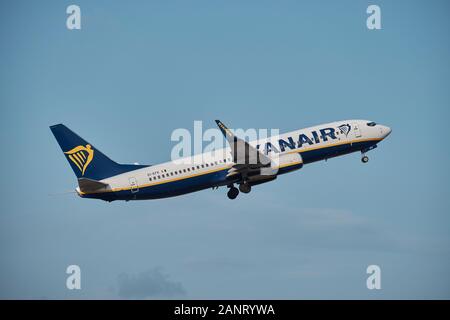 Ryanair Boeing 737-800 (EI-EFK). Malaga, Espagne. Banque D'Images