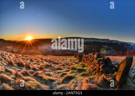 Air Voyage, Hebden Bridge de Heptonstall, South Pennines, Calderdale, West Yorkshire Banque D'Images