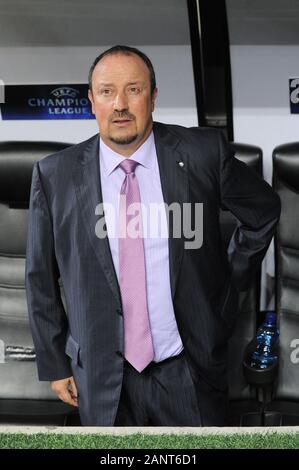 Milan, Italie, 29 septembre 2010,'' SAN SIRO Stadium, Ligue des champions 2010/2011 ,FC Inter - FC Werder Brême : Inter coach Rafael Benitez avant le match Banque D'Images