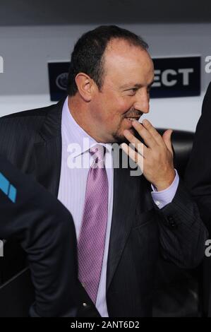 Milan, Italie, 29 septembre 2010,'' SAN SIRO Stadium, Ligue des champions 2010/2011 ,FC Inter - FC Werder Brême : Inter coach Rafael Benitez avant le match Banque D'Images