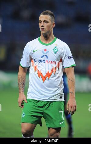 Milan, Italie, 29 septembre 2010,'' SAN SIRO Stadium, Ligue des champions 2010/2011 ,FC Inter - FC Werder Brême : Marko Arnautovic en action pendant le match Banque D'Images