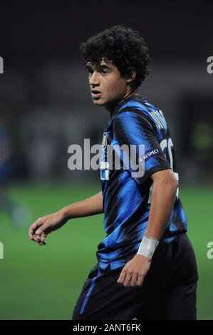 Milan, Italie, 29 septembre 2010,'' SAN SIRO Stadium, Ligue des champions 2010/2011 ,FC Inter - FC Werder Brême : Philippe Coutinho pendant le match Banque D'Images