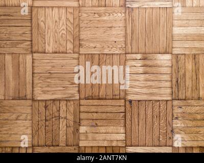 Fond texture Parquet - plancher en bois, carrelage en damier Banque D'Images