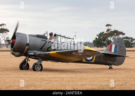 Commonwealth Aircraft Corporation CA-16 Wirraway VH-CAC un formateur a conçu et construit les appareils utilisés par la Royal Australian Air Force (RAAF Banque D'Images