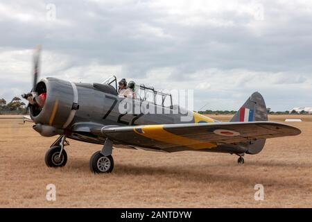 Commonwealth Aircraft Corporation CA-16 Wirraway VH-CAC un formateur a conçu et construit les appareils utilisés par la Royal Australian Air Force (RAAF Banque D'Images
