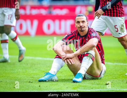 Milan, Italie. 19 Jan, 2020. Zlatan Ibrahimovic de l'AC Milan au cours de Milan vs Udinese, Serie A soccer italien Championnat Hommes à Milan, Italie, le 19 janvier 2020 : Crédit Photo Agency indépendante/Alamy Live News Banque D'Images