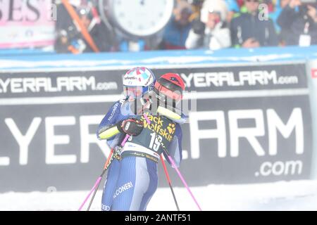 Sestriere, Italie, 19 janvier 2020, ski alpin - Coupe du monde de ski fis gs parallèle , mesdames . lors de la Coupe du Monde de ski de slalom géant parallèle - Femmes - Ski - Credit : LPS/Sergio Bisi/Alamy Live News Banque D'Images