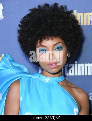 Hollywood, Etats-Unis. 18 janvier, 2020. 18 janvier 2020 - West Hollywood, Californie - Logan Browning. Pré-Entertainment Weekly Célébration SAG Awards 2020 qui a eu lieu au Château Marmont. Credit : MediaPunch Inc/Alamy Live News Banque D'Images