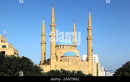 La mosquée Al Amine dans le centre-ville de Beyrouth, Liban Banque D'Images