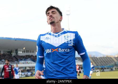 Brescia, Italie. 19 Jan, 2020. ndoj brescia Brescia vs Cagliari, au cours de l'Italien Serie A Football Championnat Hommes à Brescia, Italie, le 19 janvier 2020 : Crédit Photo Agency indépendante/Alamy Live News Banque D'Images