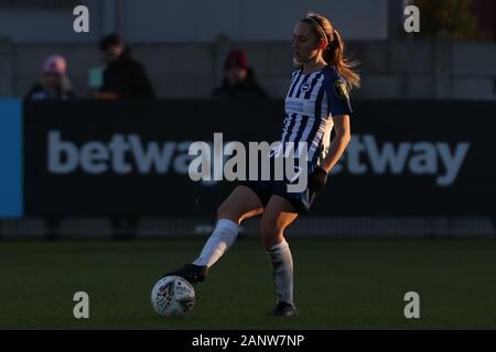 Romford, UK. 19Th Jul 2020. Aileen Whelan de Brighton et Hove Albion Femmes en action au cours de la Barclays FA Women's super match de championnat entre West Ham United et de Brighton et Hove Albion au stade vert jonc, Romford, Londres, le dimanche 19 janvier 2020. (Crédit : Jacques Feeney | MI News) Credit : MI News & Sport /Alamy Live News Banque D'Images