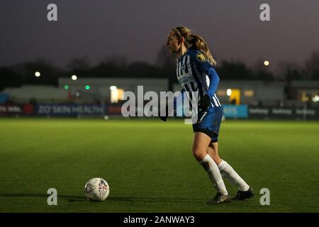 Romford, UK. 19Th Jul 2020. Aileen Whelan de Brighton et Hove Albion Femmes en action au cours de la Barclays FA Women's super match de championnat entre West Ham United et de Brighton et Hove Albion au stade vert jonc, Romford, Londres, le dimanche 19 janvier 2020. (Crédit : Jacques Feeney | MI News) Credit : MI News & Sport /Alamy Live News Banque D'Images