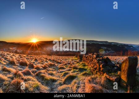 Air Voyage, Hebden Bridge de Heptonstall, South Pennines, Calderdale, West Yorkshire Banque D'Images