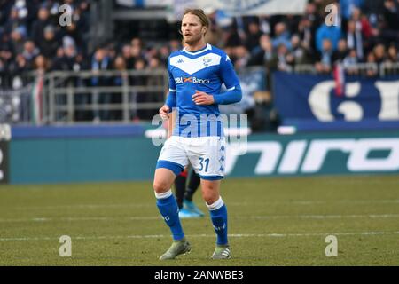 Brescia, Italie. 19 Jan, 2020. Brescia, Italie, 19 janvier 2020, bjarnason brescia Brescia vs Cagliari - au cours de soccer italien Serie A Championnat Hommes - Crédit : LM/Alessio Tarpini Tarpini Crédit : Alessio/LPS/ZUMA/Alamy Fil Live News Banque D'Images