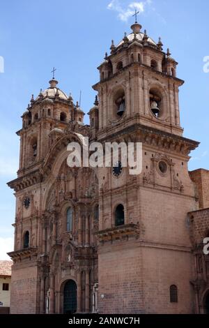 Église de la Société de Jésus, Iglesia de la Compana de Jesus, centre-ville, Cuzco, Cusco, Pérou, Amérique du Sud, site du patrimoine mondial de l'UNESCO Banque D'Images