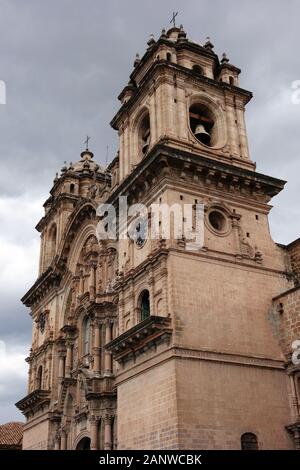 Église de la Société de Jésus, Iglesia de la Compana de Jesus, centre-ville, Cuzco, Cusco, Pérou, Amérique du Sud, site du patrimoine mondial de l'UNESCO Banque D'Images