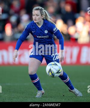 Chelsea's Erin Cuthbert en action au cours de la Women's super match de championnat à Meadow Park, Borehamwood. Banque D'Images