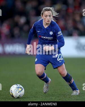 Chelsea's Erin Cuthbert en action au cours de la Women's super match de championnat à Meadow Park, Borehamwood. Banque D'Images