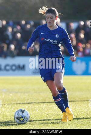 Manchester, Angleterre - 19 janvier : Maren Mjelde Chelsea chers au cours de la Barclays Women's super match de championnat entre Arsenal et Chelsea femmes Femmes à M Banque D'Images